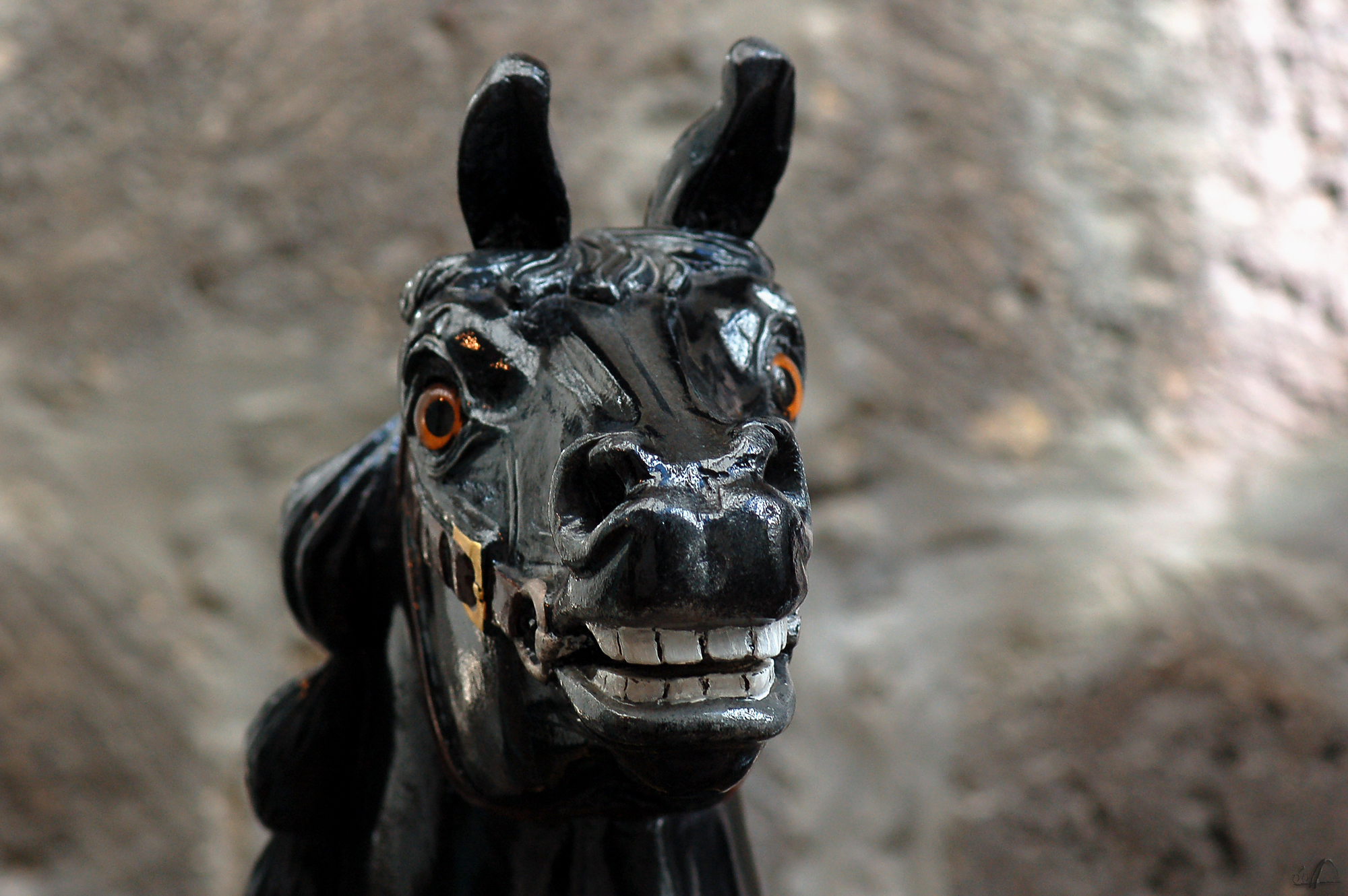 Karrusell-Pferd im Musikinstrumente-Museum K&ouml;nigslutter